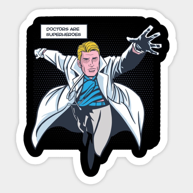 superhero doctor Sticker by ninjabunny1